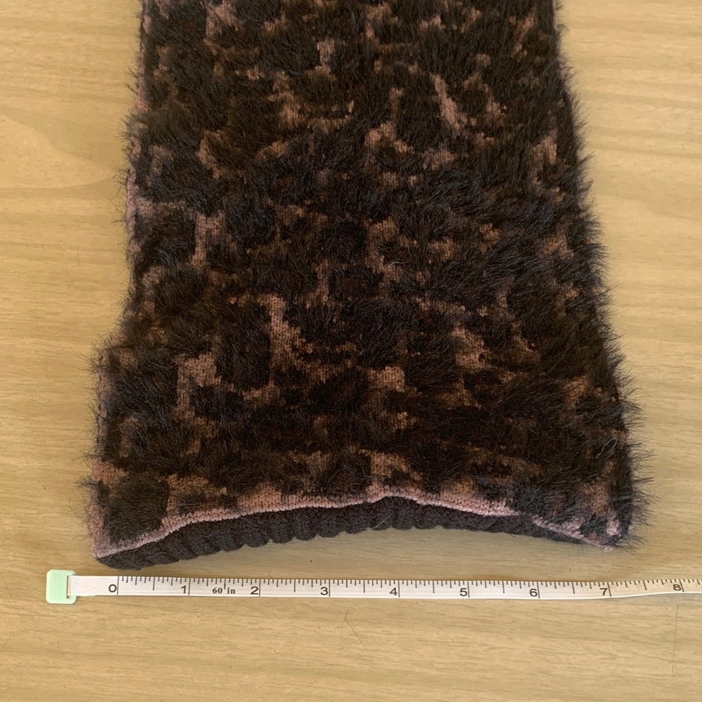 Elegant Brown Leopard Faux Fur Wrap